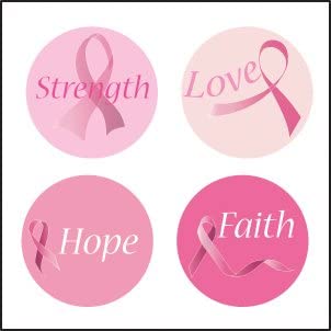 Breast Cancer Awareness Mini Incentive Stickers