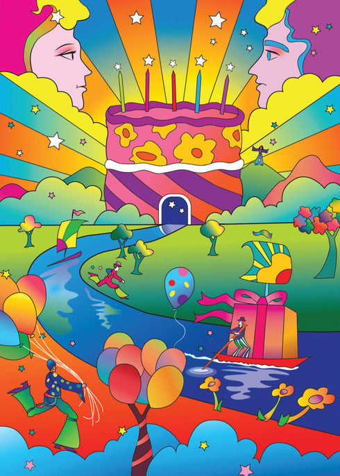 To the Max! Peter Max Psychadelic Birthday Card