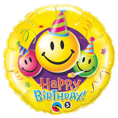 18 inch BIRTHDAY SMILEY FACES