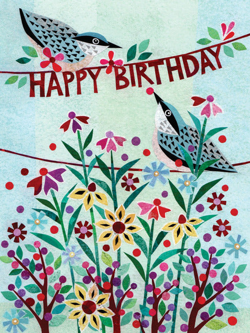 Nuthatch Birthday Birds