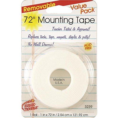 Removable Mounting Tape 1" x 72" ROLL