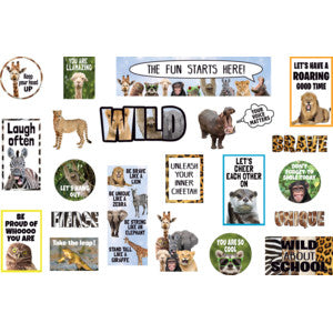 Teacher Created Resources Go Wild Animals Mini Bulletin Board