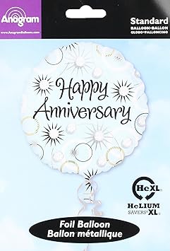 18 INCH HAPPY ANNIVERSARY DIAMONDS MYLAR