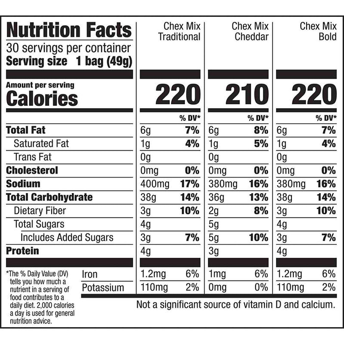 Chex Mix Classics Snack Mix, 30 ct.