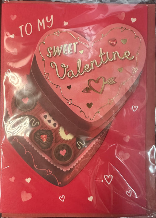 To My Sweet Valentine's Day Greeting Card [6201]