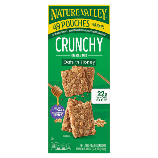Nature Valley Oats 'n Honey Crunchy Granola Bars, 2 pk./49 ct.