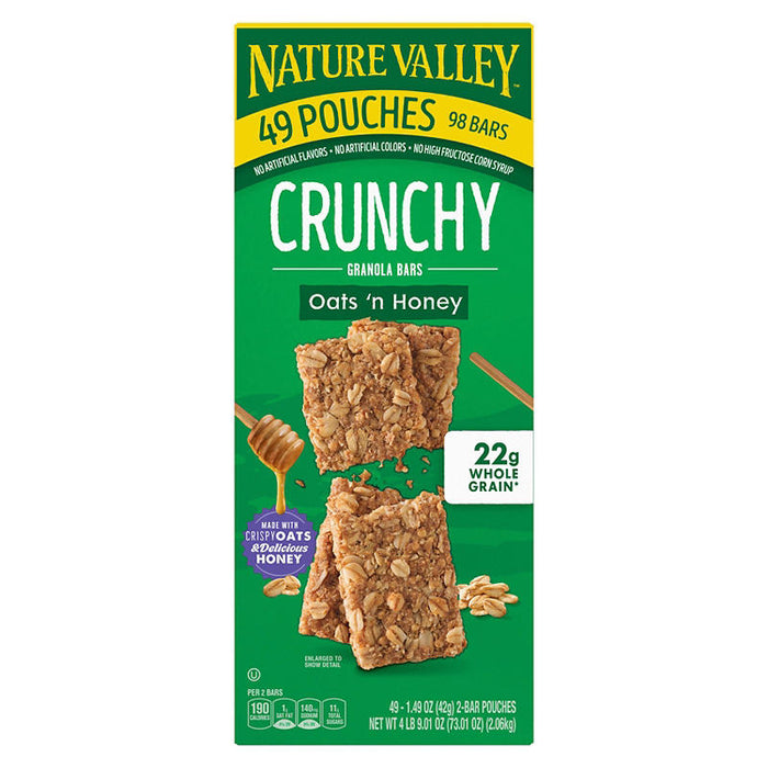 Nature Valley Oats 'n Honey Crunchy Granola Bars, 2 pk./49 ct.
