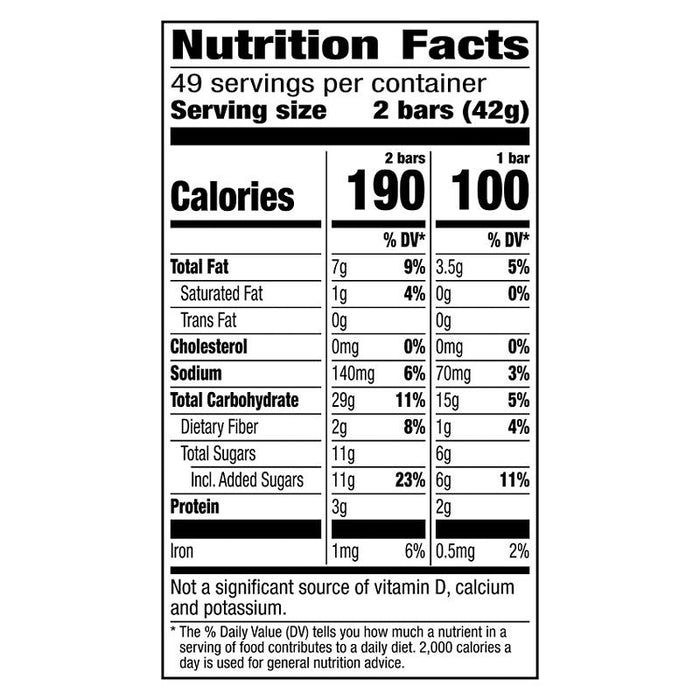 Nature Valley Oats 'n Honey Crunchy Granola Bars, 2 pk./49 ct.