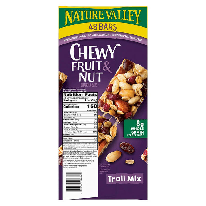 Nature Valley Fruit & Nut Trail Mix Chewy Granola Bars, 48 ct.