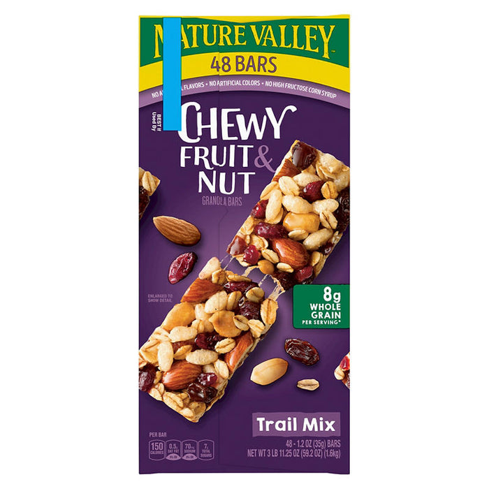 Nature Valley Fruit & Nut Trail Mix Chewy Granola Bars, 48 ct.