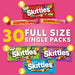 Skittles and Starburst Chewy Candy Variety Pack, Full Size, Great For Easter Candy, 30 ct.
