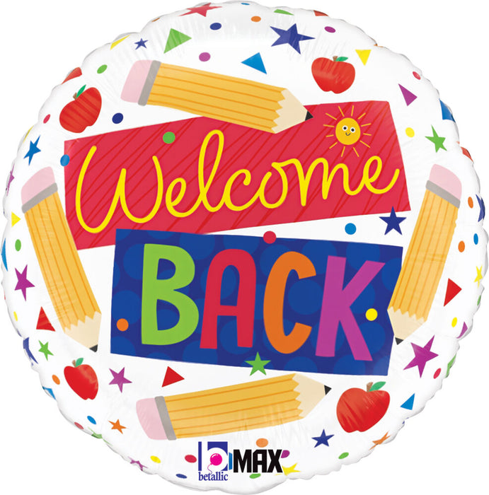Welcome Back School Pencil 18" Balloon