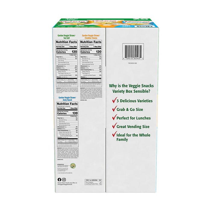 Sensible Portions Garden Veggie Straws Variety Snack Pack, 30 pk./1 oz.