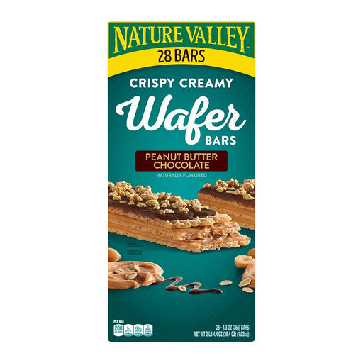 Nature Valley Crispy Wafer Bar, Peanut Butter Chocolate, 28 ct./1.3 oz.