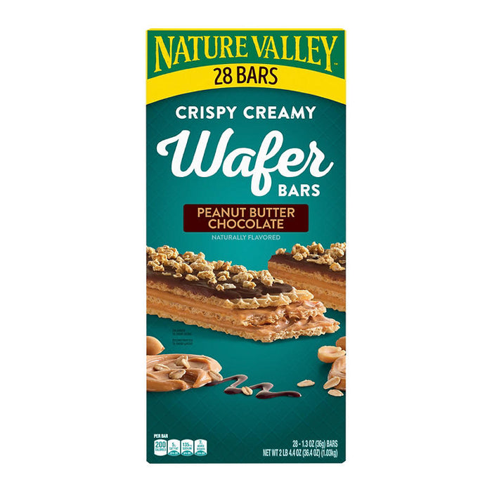 Nature Valley Crispy Wafer Bar, Peanut Butter Chocolate, 28 ct./1.3 oz.