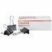 Universal Binder Clips, Medium, Black/Silver, 12/Box