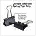 Universal Binder Clips, Medium, Black/Silver, 12/Box