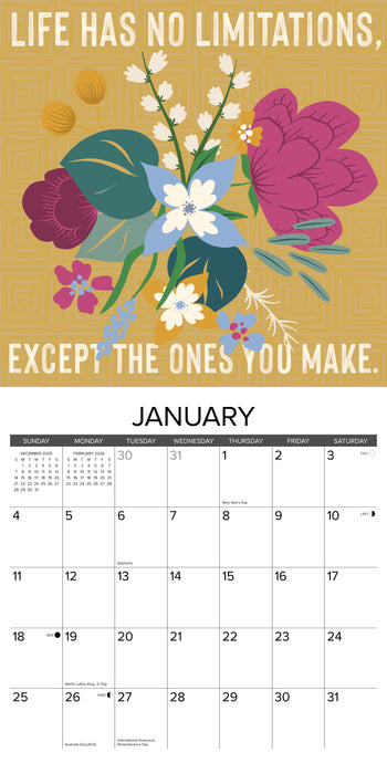 Live, Laugh, Love 2026 12" x 12" Wall Calendar