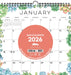 Succulents 2026 12" x 12" Spiral Wall Calendar
