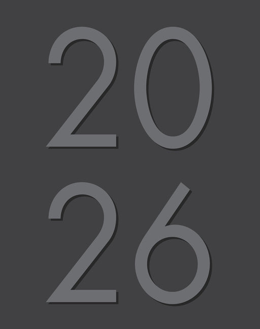 Charcoal 2026 7.5" x 9.5" Booklet Monthly Planner