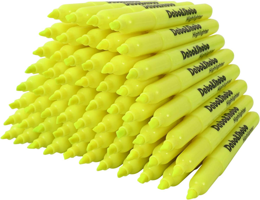 Dabo&Shobo Highlighter Yellow 60pcs chisel tip [B08H1VGD2B]
