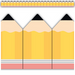 Pencils Die-Cut Border Trim