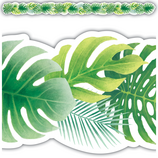Tropical Leaves Die-Cut Border Trim