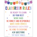 Color Crush Classroom Rules Chart
