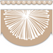 Natural Poms Scalloped Magnetic Border