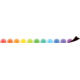 Colorful Poms Scalloped Magnetic Border
