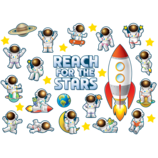Outer Space Crew Reach for the Stars Bulletin Board