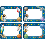 Outer Space Crew Name Tags/Labels - Multi-Pack