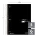 Wirebound Notebooks, 8 1/2" x 11", 5 Subjects, College Ruled, 180 Sheets, Assorted Colors, Pack Of 6 Notebooks