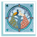 Quilled Peacock Pair Greeting Card