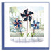 Quilled 4th of July Pinwheels Greeting Card