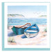 Quilled Two Boats on the Shore Greeting Card