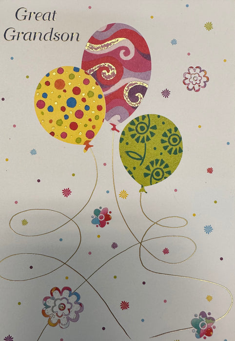 Great Grandson Birthday Greeting Card [0012.98084]