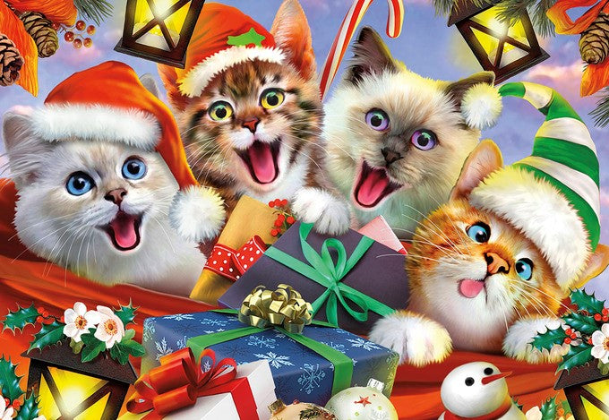 Holiday Cats Christmas Greeting Card [CCC82463]