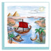 Quilled The River Nile Greeting Card