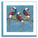Quilled Tinga Tinga Birds Greeting Card