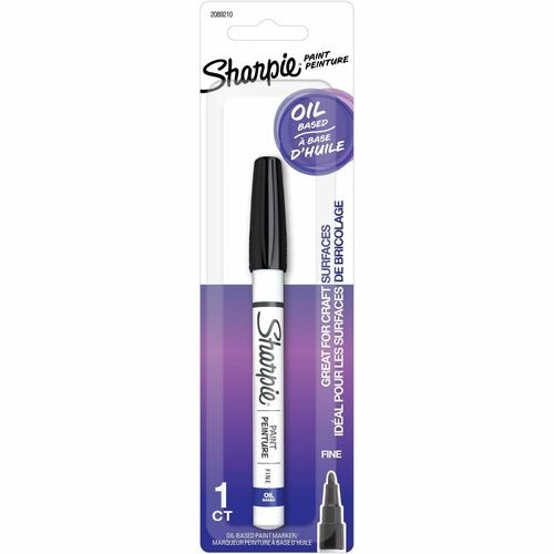 Sharpie Oil-Based Paint Markers, Fine Marker Point - Black Ink