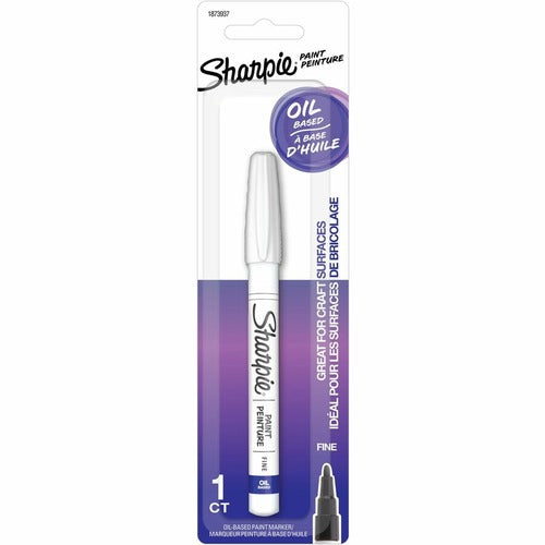 Sharpie Oil Based Paint, Fine Chisel Marker Point - White Ink