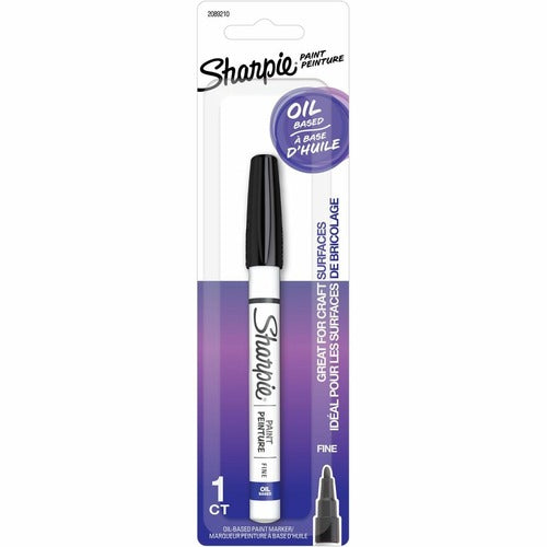 Sharpie Oil-Based Paint Markers, Fine Marker Point - Black Ink