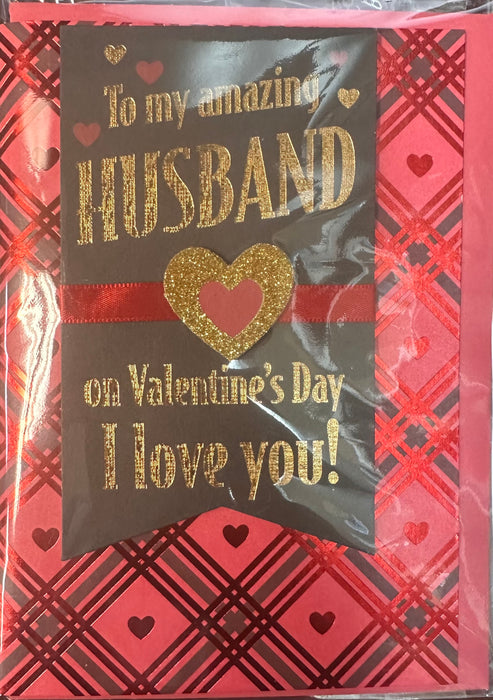 Amazing Husband Valentine's Day Greeting Card [5004C25]