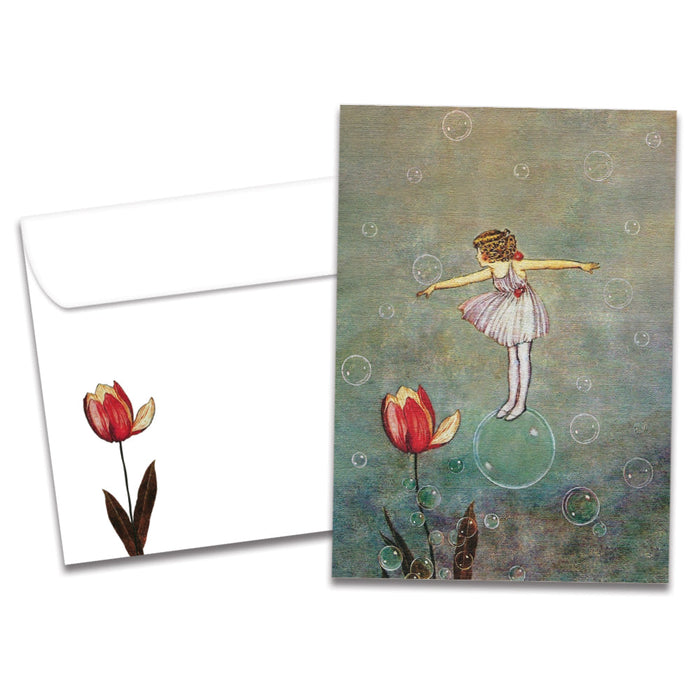Floating On A Bubble Birthday Greeting Card [20661]