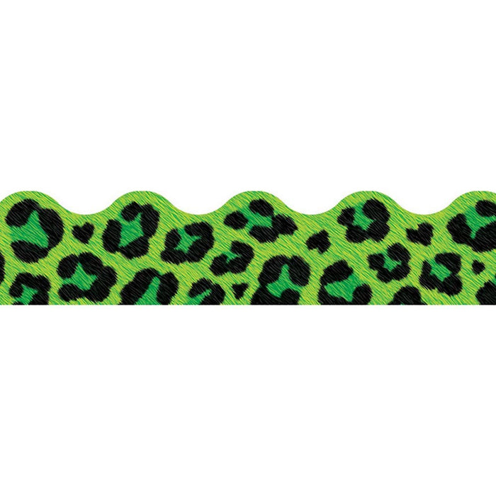 Leopard Green Spots Border [T92845]