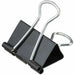 Universal Binder Clips, Medium, Black/Silver, 12/Box