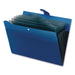 Pendaflex Seven-Pocket Expanding File, 1" Expansion, 7 Sections, Snap Closure, 1/7-Cut Tabs, Letter Size, Blue