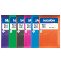 BAZIC 3 X 5 Index Card Case w/ 5-Tab Divider