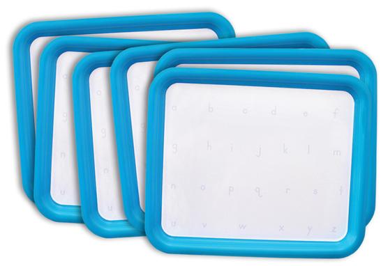 Magnetic Letter Tray Printed With Letters  - Six Pack [ABCMLsp]